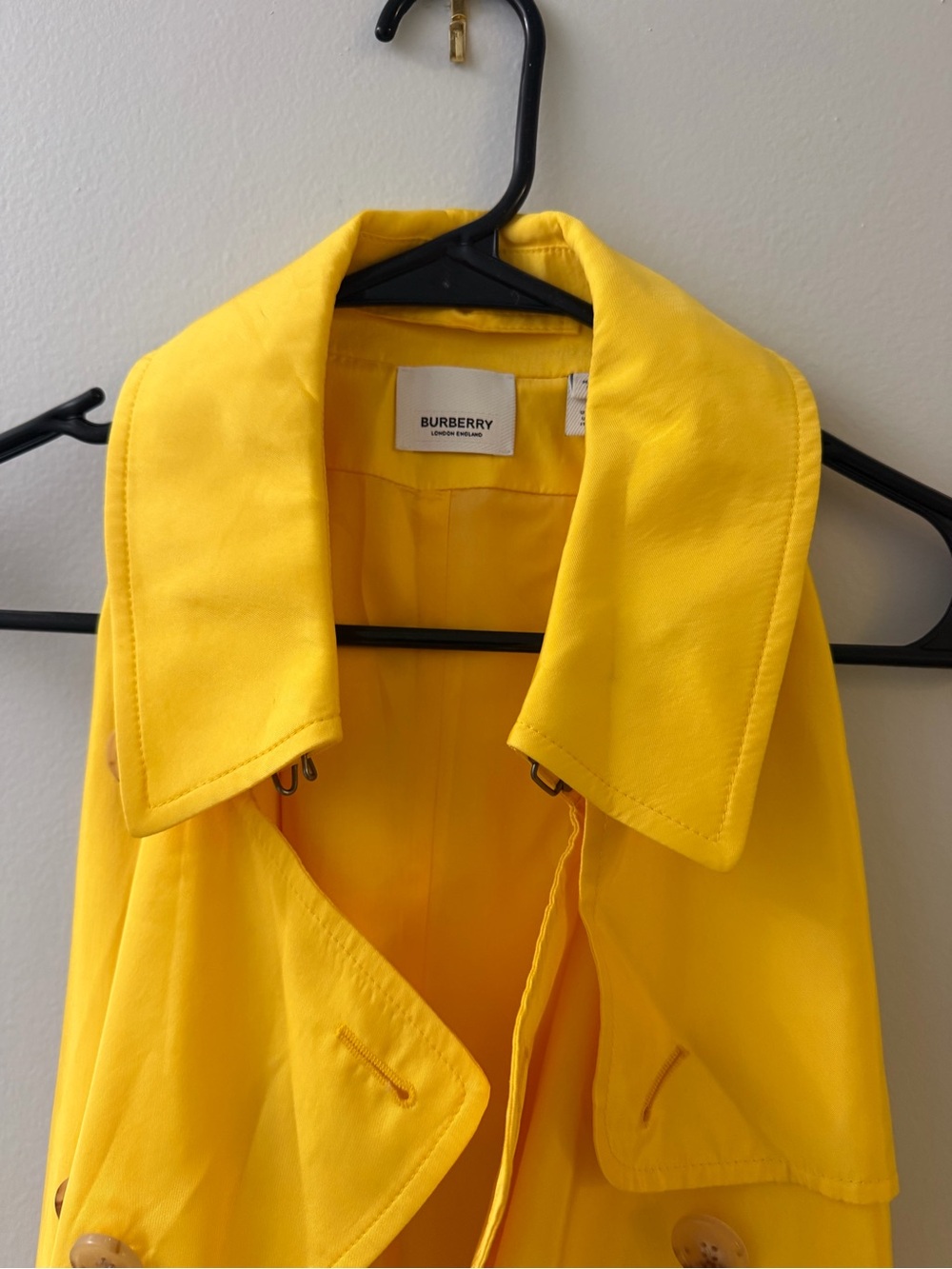 Burberry Bright Yellow Women's Trench Coat